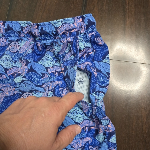 Peter Millar Blue Patterned Swim Trunks - Picture 6 of 7